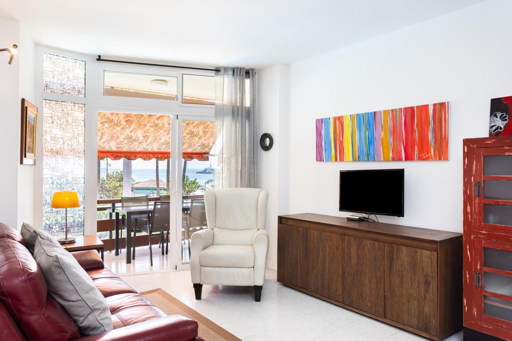 Classbnb - Seafront Apartment At Las Vistas Beach Arona  Exterior foto